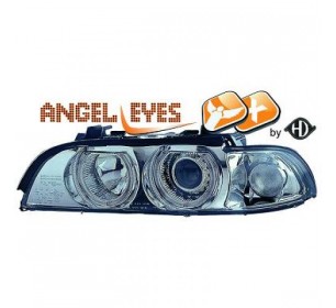 Paire De Phares ANGEL EYES XENON Chrome Pour Bmw E39 1995 2000 399 90