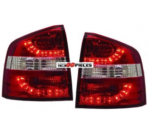 Paire de feuxarrières LED rouge cristal Skoda OCTAVIA BREAK 2004 2008