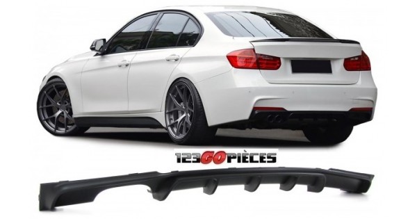 Diffuseur pare chocs arrière design M performance BMW Série 3 F30 2011