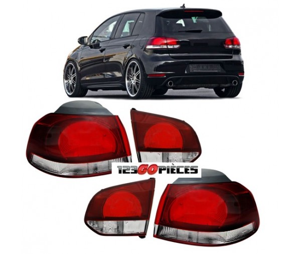 Paire de feux arrières design GTI / GTD Volkswagen GOLF 6 20082012 179