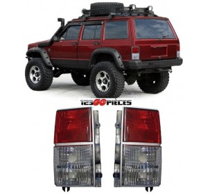 Paire de feux arrières rouge-blanc JEEP CHEROKEE  XJ 1984-1996 - GO34012