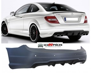 pare chocs arrière à peindre look C63 AMG Mercedes Classe C (W204) 2007-2014