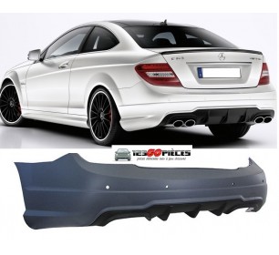 pare chocs arrière à peindre look C63 AMG Mercedes Classe C (W204) 2007-2014 - GO1672956