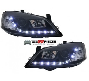 Paire de phares avants + feux diurnes LED  Opel ASTRA G 1997-2004 - GO1805987