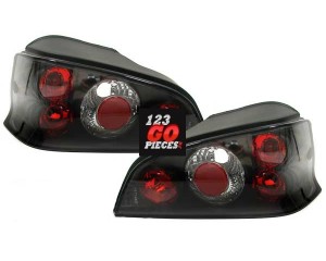 Paire de feux arrieres Design noir Peugeot 106 1996-2004