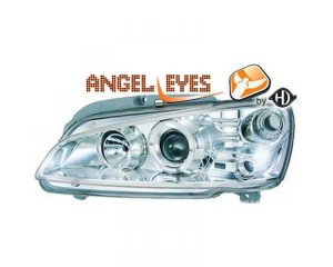 Paire de phares design, chrome pour Peugeot 106 1996-2004