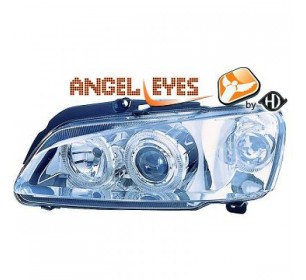 Paire de phares design, chrome pour Peugeot 106 1996-2004 - GO4210580