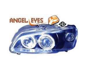 Paire de phares design, noir pour Peugeot 106 1996-2004