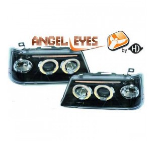 Paire de phares design, cristal/noir pour Peugeot 205 1990->> - GO4220380