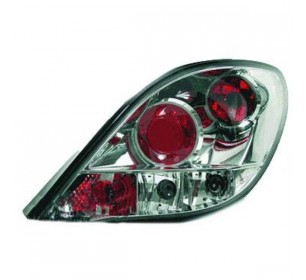 Paire de feux arrières tuning chrome pour Peugeot 207 2006-2009 - GO4226095