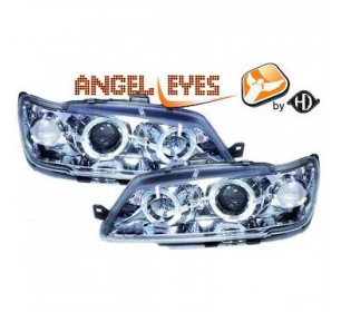 Paire de phares design, chrome pour Peugeot 306 1993-1997 - GO4232780