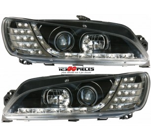 Paire de phares design + feux LED noir Peugeot 306 1997-2001 - GO4233885