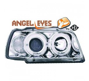 Paire de phares Angel eyes, chrome pour Renault CLIO 1991-1996 - GO4412280