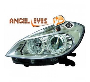 Paire de phares Angel Eyes chrome pour Renault CLIO 2005-2009 - GO4414885