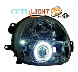 Paire de phares ANGEL EYES CCFL, chrome pour Renault TWINGO 1993-1999 - GO4480381