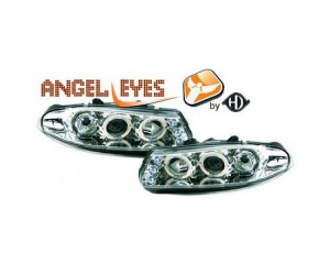 Paire de phares design, chrome pour Rover 200 1995-2000
