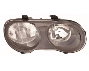Phare Droit, H7+H1 fond noir pour Rover 25 1999-2004