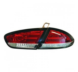 paire de feux LED, cristal/rouge-blanc pour Seat LEON 2009-2012 - GO7432990