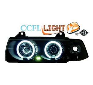 Paire de phares ANGEL EYES CCFL, noir BMW E36 (coupé/cabrio) 1992-1998 - GO1213982