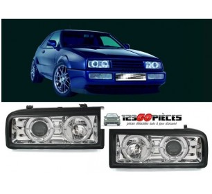 paire de phares avants chrome Volkswagen CORRADO 1988-1995 - GO2250281