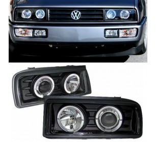 paire de phares design noir Volkswagen CORRADO 1988-1995 - GO2250381