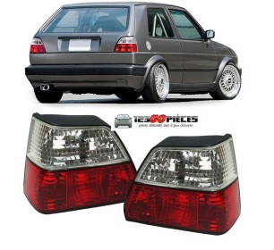 Paire de feux arrieres rouge cristal Volkswagen GOLF 2 1983-1991 - GO2211395