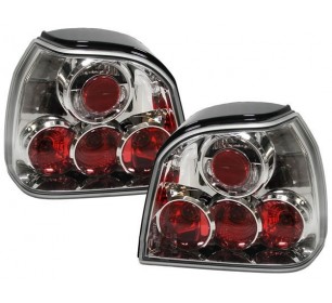 Paire de feux arrieres tuning chrome Volkswagen GOLF 3 1991-1997 - GO2212495