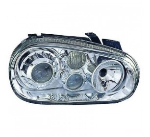 Paire de phares Avants, fond chrome Look R32 Volkswagen GOLF 4 1997-2003 - GO2213380