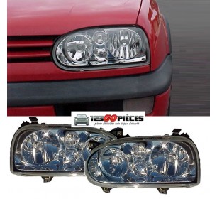 Paire de phares look golf 4 pour Volswswagen Golf 3 1991-1997 - GO2212683