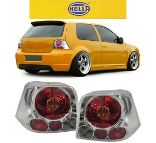 Paire de feux arrières chrome tuning HELLA Volkswagen GOLF 4 1997-2003 - GO18864