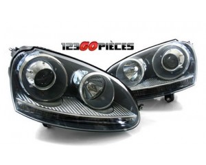 paire de phares avants H7+H7, desing GTI Volkswagen GOLF 5 2003-2008