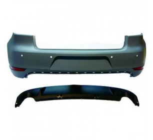 Pare-chocs Arrière, à peindre, look GTI pour Volkswagen GOLF VI 2008-2012 - GO2215455
