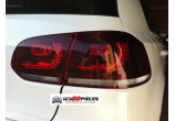 feux arrières LED rouge/fumé look R-LINE  Volkswagen GOLF 6 2008-2012 - GO2215496