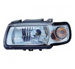 Paire de phares design, cristal/chrome pour Volkswagen POLO 1995-1998 - GO2203780