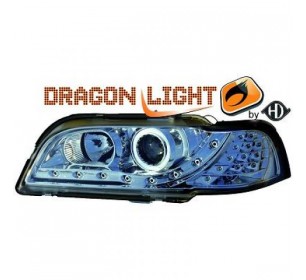 Paire de phares à LED diurnes, chrome pour Volvo S40/V40 1996-2000 - GO7613385