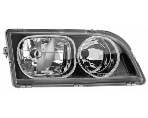 Phare droit H7+H7 noir (4 broches) Volvo S40/V40 12/2002-12/2003