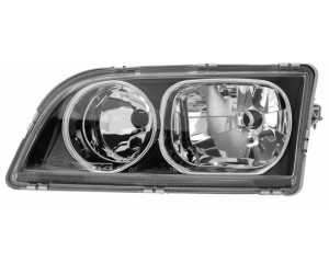 Phare gauche H7+H7 noir (4 broches) Volvo S40/V40 12/2002-12/2003