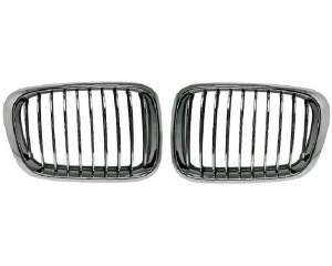 grilles de calandres chromées BMW serie 3 E46 Berline 1998-2001 + Compact 01-05