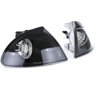 Paire de feux clignotants cristal noir BMW serie 3 E46 berline + touring 1998-2001 - GO1214376