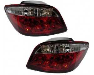 Paire de feux arrières rouge blanc cristal Peugeot 307 (berline) 04/2001-06/2005