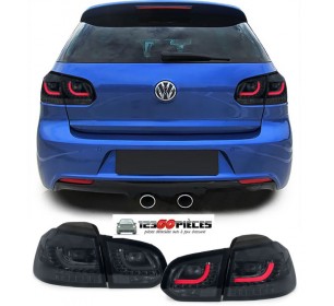 feux arrières LED design Sport Noir Volkswagen GOLF 6 2008-2012 - GO2215696