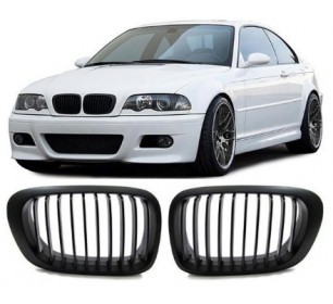 grilles de calandre (noir mat) BMW serie 3 E46 Coupé / cabriolet 1999-2003 - GO1214740