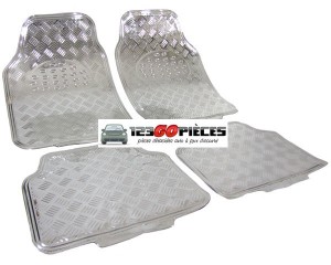 Tapis de Sol Universel voiture Look Chrome Aluminium 