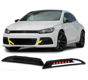 Paire de feux clignotants LED Cristal / noir Volkswagen SCIROCCO 2008-2014 - GO2251374