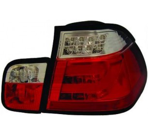 Paire de feux LED cristal/rouge-blanc pour Bmw E46 2001-2005 - GO1215595