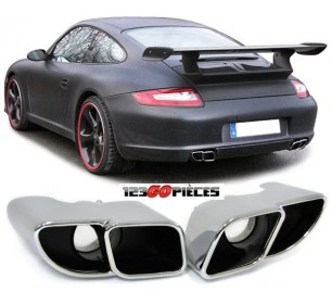 sortie echappement porsche 997 s look 997 Turbo - GO20191