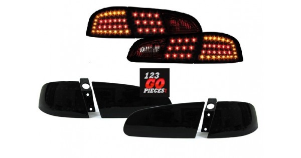 Voll LED Lightbar Design Rückleuchten Für Seat Ibiza 6L 02-08 Schwarz