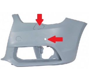 pare chocs avant gauche (radars + Xenon) Audi A1 2010-2014 - GO1080053