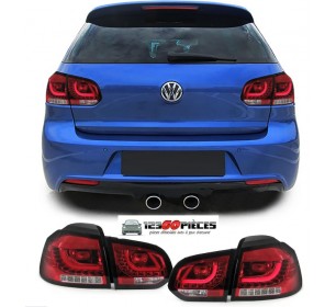 feux arrières LED look GTI rouge / blanc Volkswagen GOLF 6 2008-2012 - GO2215695