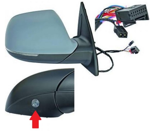 Rétroviseur Droit électrique Chauffant Avec Clignotant - Pour Renault Trafic Nissan Primastar 2014-2025